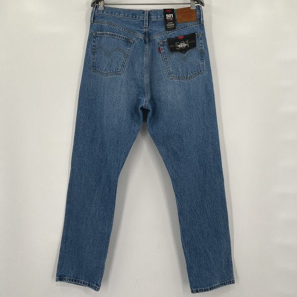 Levi's Women's Premium 501 High Rise Straight Jean Distressed Athens Crown 30x30 - Picture 10 of 10